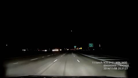 Dash-cam captures fireball over Texas