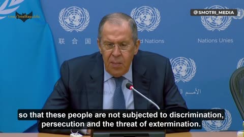 Russian Foreign Minister Lavrov calls out West's "schizophrenic logic"