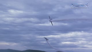 Pilots perform insanely close flyby