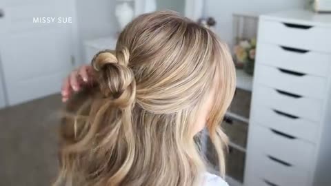 3 HALF UPDOS EASY HAIRSTYLES | by Missy Sue