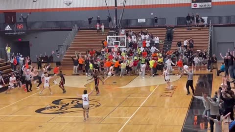 Rockford High School Basketball Player Hits Incredible Half-Court Buzzer-Beater!