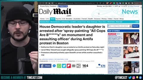 TOP Democrats Male Child ARRESTED For Attacking Cop, Vandalism, Media Says Its Her DAUGHTER