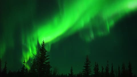 Northern Lights Dance Over Alaska