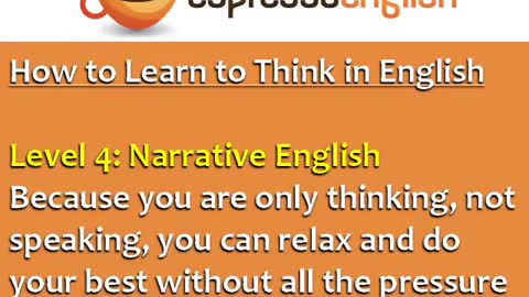 How to Speak Fluent English-Learn to Think in English