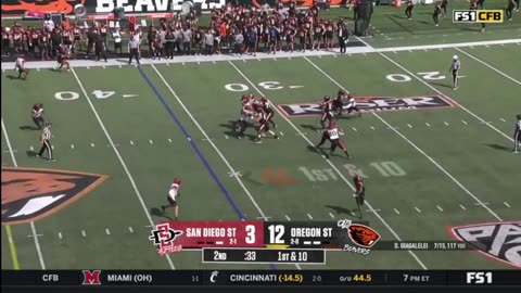 Oregon State vs San Diego State Highlights | College Football Week 3 | 2023 College Football