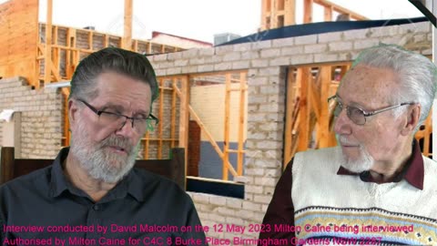 Affordable Housing interview of Milton Caine by David Malcolm