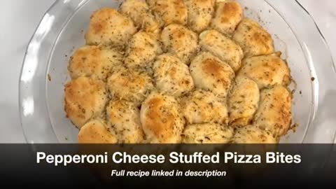 Easy Pepperoni Cheese Stuffed Pizza Bites