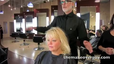 MAKEOVER: SUPER fine, thin, straight hair? What to do! By Christopher Hopkins, The Makeover Guy