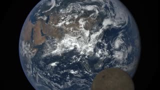NASA Camera Catches Moon 'Photobombing' Earth