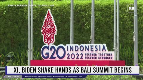 Xi, Biden shake hands as Bali summit begins