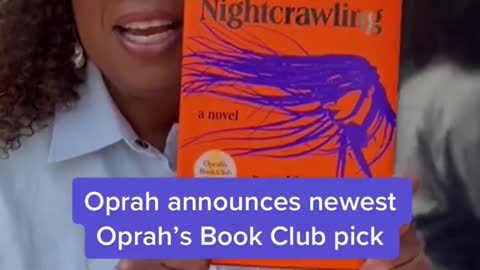 Oprah announces newestOprah's Book Club pick。