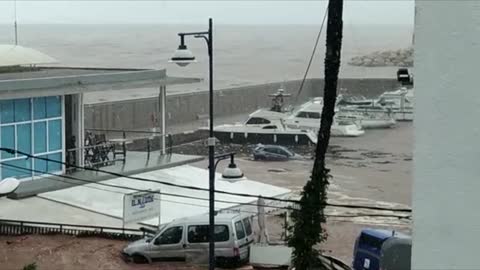 Flood Empties Streets Into the Sea