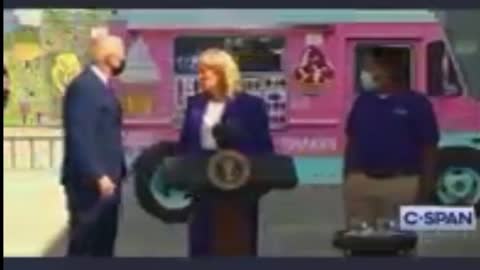Biden follows ice-cream truck LOL