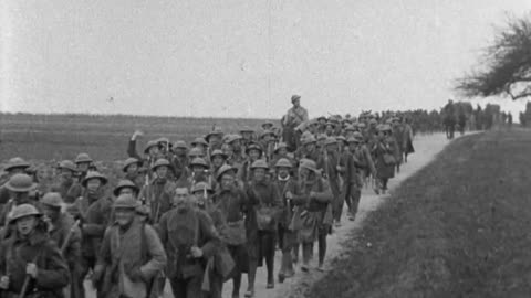 Theodore Roosevelt's Sons' Regiments During War (1918 Original Black & White Film)