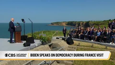 President Biden in Paris after visit to Normandy CBS News