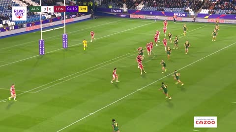 Australia and Lebanon battle for a spot in the men's semi finals | RLWC2021 Cazoo Match Highlights