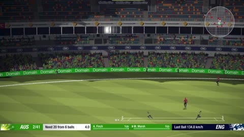 MITCH MARSH HIT 3 SIXES IN LAST OVER TO WIN MATCH. CRICKET 19 GAMEPLAY.