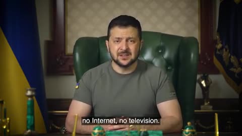 Zelensky - This is what the Russian flag means -There is no electricity, no communication