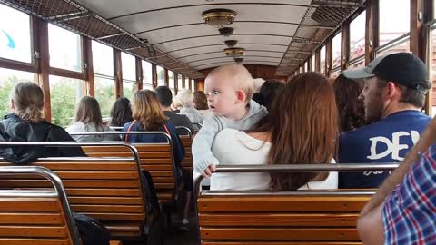 baby in bus
