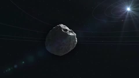 Animation of asteroid..