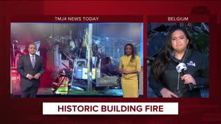 Fire at Lake Church Inn, historic building in Belgium