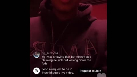 1Hunnid IG live in the studio FLASHBACK