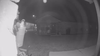 Suspected Thief Spray Paints Doorbell Camera