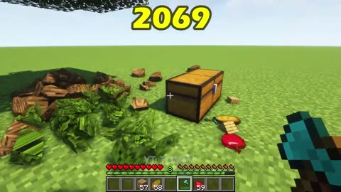 Minecraft physics in 1921 vs 2023 vs 3069