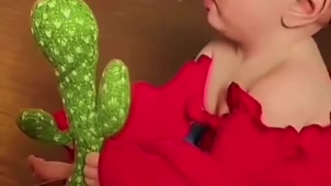 baby first saw a cactus toy