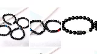 Black Agate Lovers Bracelet