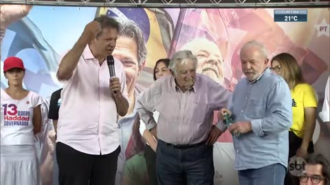 Lula se encontra com representantes no Egito | SBT Brasil (15/11/22)