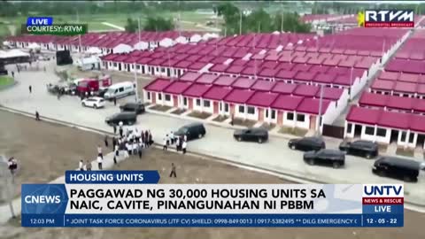 Paggawad ng 30,000 housing units sa Naic, Cavite, pinangunahan ni Pangulong Marcos Jr.