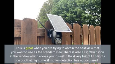 Solar Powered Wireless Security Camera Outdoor ENSTER Pan-Overview