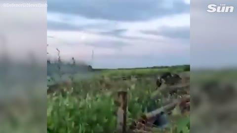 Ukrainian soldier destroys Russian tank with Javelin Anti-tank Missile