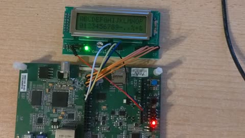 UPTS - Testing a Hitach 44780U 16x2 LCD Display (STM32F746)