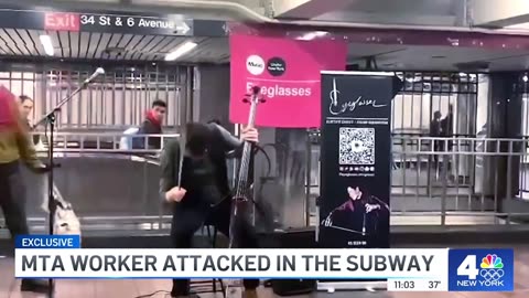 Man attacks MTA worker after she woke him up at Wall Street station