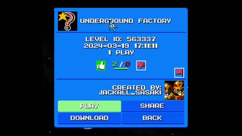 Mega Man Maker Level Highlight: "Underground Factory" by Jackall_Sasaki