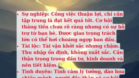 Tổng quan tuổi Thìn tháng 6 trong tử vi