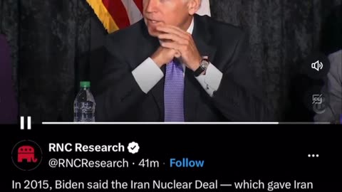 In 2015, Biden said the Iran Nuclear Deal was "a good deal for the world" and Israel