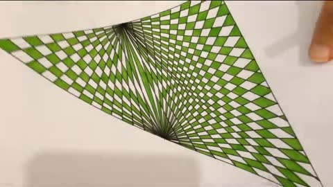 How TO Draw 3D-4D Geometric Triangle Art