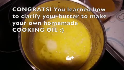Homemade cooking oil