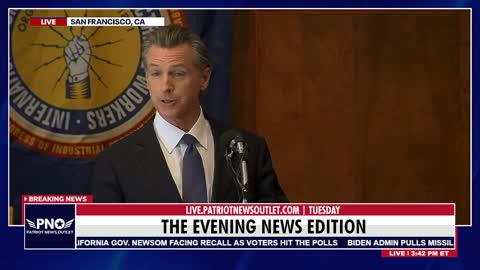 Patriot News Outlet Live | Newsom's Last Campaign Stop, Goes Off On Trump & Elder, Delusional!