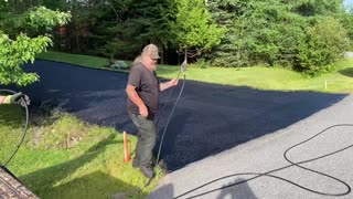 Professional Asphalt Spray Sealing: “The Thirsty One” Top Coats Pavement Maintenance