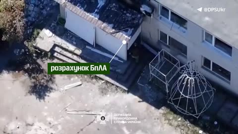 Border guards hit an enemy UAV crew hiding in civilian buildings