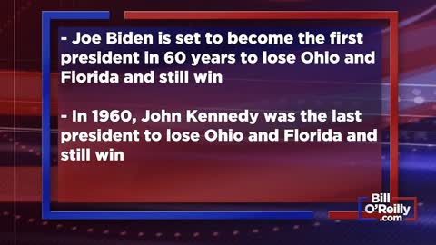 Bill OReilly - The statistical anomalies of the Biden win.