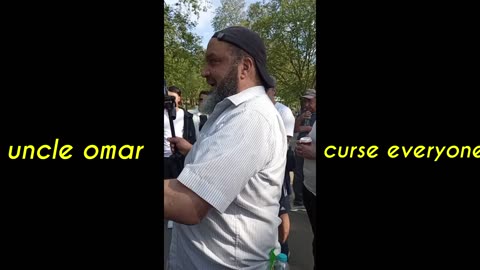 Omar gets excited quickly and curses everyone in speakers corner london