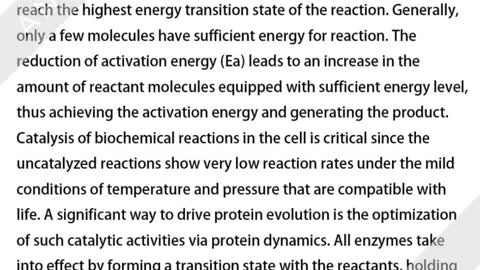 Enzyme Catalysis