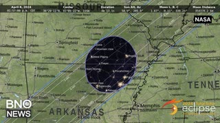 2024 American Solar Eclipse: Path of totality