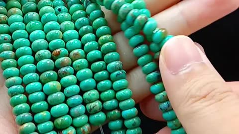 Natural turquoise roundle beads size 6mm and faceted beads for Jewelry Making design
