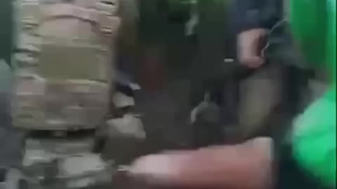 Ukrainians Firing at Russians from Across No-Man's Land